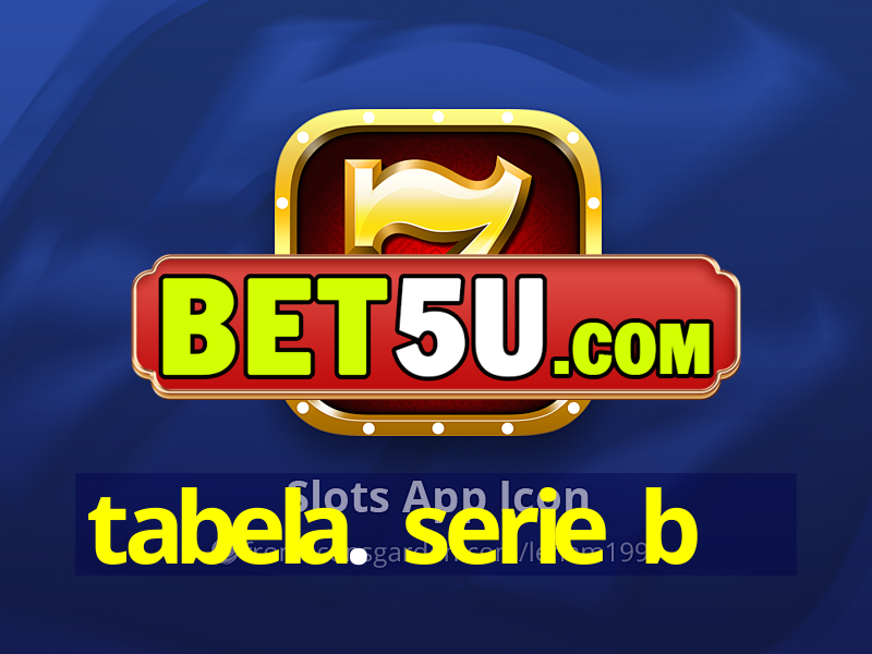 tabela. serie b